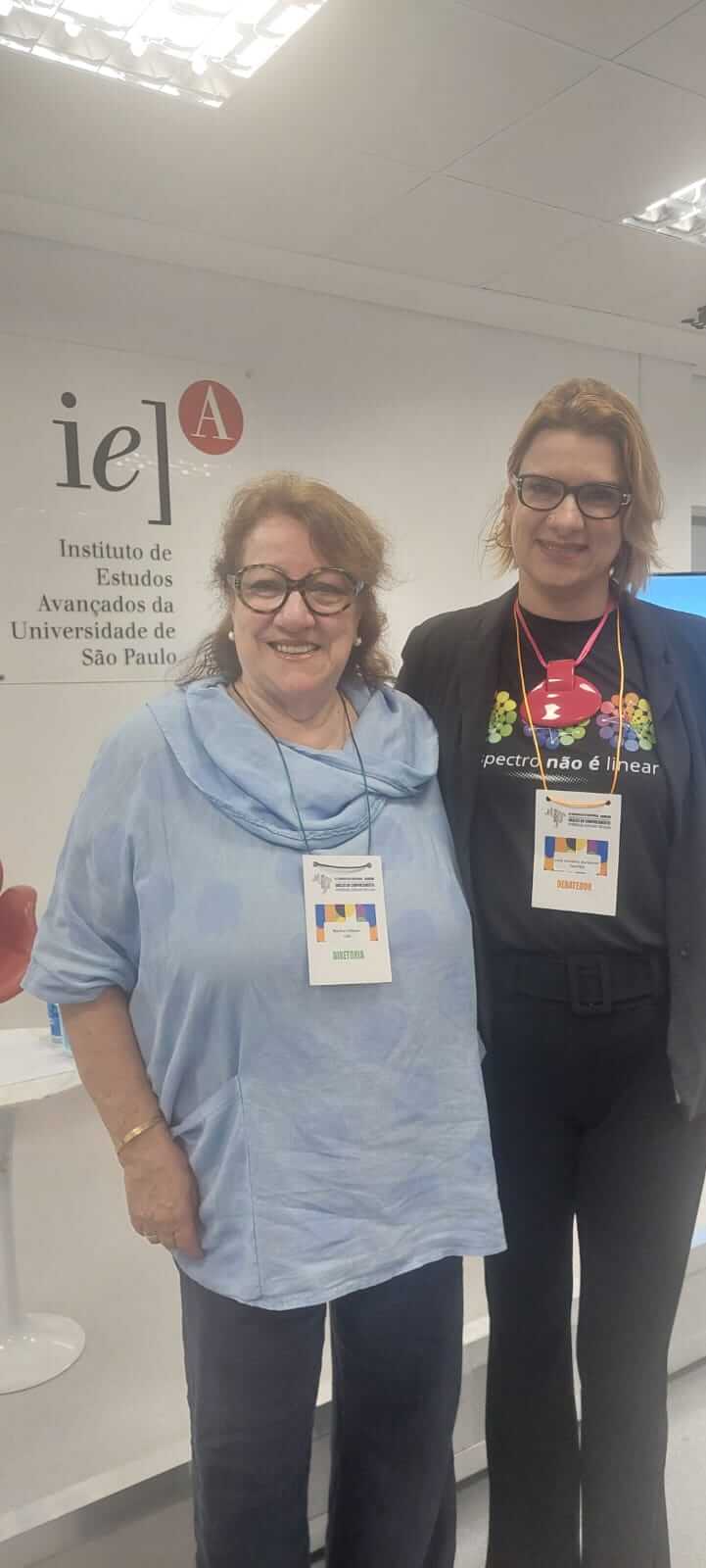 Lívia no Instituto de Estudos Avançados da Universidade de São Paulo